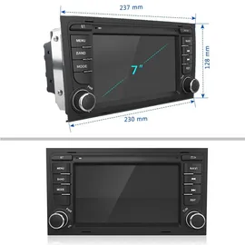 Awesafe 4+64GB Autoradio für Audi A4 S4 RS4 B6 B7 SEAT Exeo mit Wireless Carplay Android Auto 7 Zoll HD Touchscreen GPS Navigation