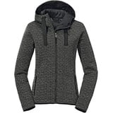 Schöffel Damen Aurora Fleece Hoodie Jacke (Größe L, schwarz)