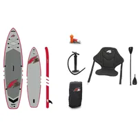 F2 SUP Board Set Stand Up Paddle Board Star 350 x 11,5 cm grau