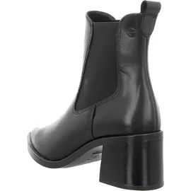 TAMARIS Damen Chelsea mit Blockabsatz Leder, schwarz, 37 EU