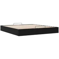 VidaXL Ottoman-Bett ohne Matratze Schwarz 180x200 cm Samt