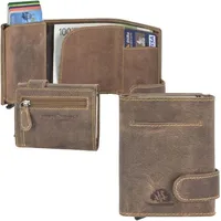 GREENBURRY Kreditkartenetui Vintage Sattelbraun Braun Herren