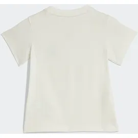 adidas Originals Trainingsanzug TEE SET (2-tlg), für Babys, 2-teilig, aus Baumwolle beige 98 EU