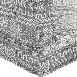 vidaXL Palettensofa-Auflage Hellgrau Stoff Patchwork