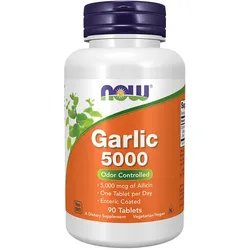 Now Foods Garlic 5000 (90 Tabletten)