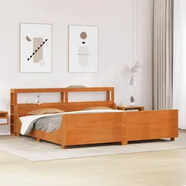 vidaXL Massivholzbett 180 x 200 cm Braun