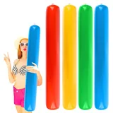 JWTRSVTY 4 PCS Schwimmbad Nudel Schwimmer, 150cm Super Langer Schwimmnudel Poolnudel, Schwimmnudel Float Spielzeug, Kinder Erwachsene Poolnudel Aufblasbar, Für Zum Baden, Schwimmtraining, Aquasport