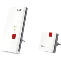 AVM Fritz!Repeater 2400 International WiFi AC+N Repeater Extender Dual Band (1.733 Mbps/5 GHz und 600 Mbps/2,4 GHz), Mesh & Fritz!WLAN Mesh Repeater 600 (WLAN N bis zu 600 MBit/s (2,4 GHz))