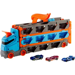 HOT WHEELS 2-in-1 Rennbahn-Transporter Fertigmodell LKW Modell