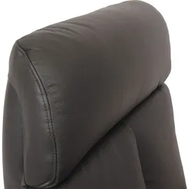 MCW Relaxsessel MCW-L11 Leder 70 x 109 x 147 cm Schwarz mit Liegefunktion
