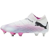 puma white/puma black/poison pink 44