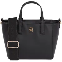 Tommy Hilfiger Th Soft Logotape Mini Tote Black