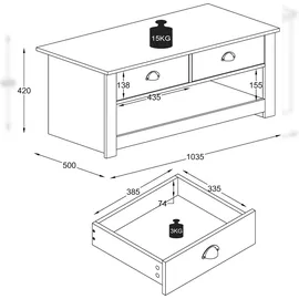 VCM Couchtisch Balusa