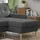 möbel punkt Ecksofa OSLO Webstoff Grau mit Bett Bettkasten Sofa Schlafsofa Ottomane universell Links oder Rechts