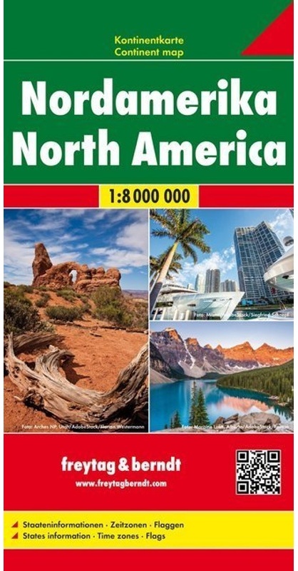 Freytag & Berndt Kontinentkarte Nordamerika 1:8 Mio. North America / Amerique Du Nord / America Del Nord / De America Del Norte  Karte (im Sinne von L
