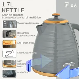 Homcom 1,7 l Grau