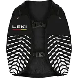 LEKI Trail Running Quiver Weste - Black / White / Bright Red - S-M