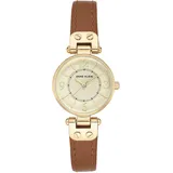 Anne Klein Damenuhr mit Lederarmband, 10/9442CHHY