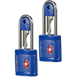 Samsonite Global Travel Accessories - TSA Schloss mit Schlüssel (2x), 6 cm, Blau (Midnight Blue)