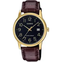 Casio COLLECTION Herrenuhr Schwarz Braun (Ø 44 mm) -