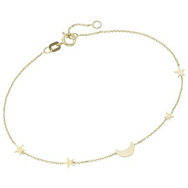Luigi Merano Armband Mond und Sterne, Gold 375 Armbänder & Armreife Gold Damen