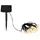 GLOBO Solar-Lichterkette Kunststoff 1,8 cm Schwarz Matt