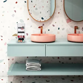 Relaxdays Schubladenbox 4 Fächer 4-tlg. transparent