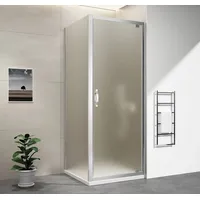 Gelco Komplettdusche SIGMA SIMPLY Rechteckige Duschkabine Drehtür 900x800mm L/R Variante, BxT: 90x80 cm, Gelco-GS3899GS4380-SET