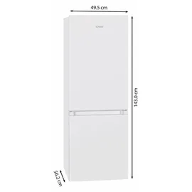 Bomann KG 322.1 Kühl-Gefrierkombination (175 l, 1430 mm hoch, Weiß)
