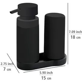 Wenko Easy Squeez-e Spülstation Schwarz