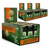 Jägermeister – 96 x 0,04l Premium Kräuterlikör Shots 35% Vol. als Party Geschenk – Aus 56 erlesenen Kräuter – Im Eichenfass gelagert – Das Original aus Wolfenbüttel
