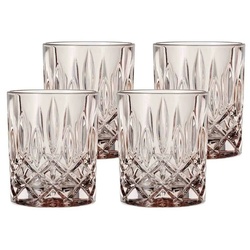 Nachtmann Whiskyglas Noblesse Fresh Whiskybecher 295 ml 4er Set, Glas braun