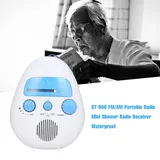 Mini-wasserdichtes Fm/am-duschradio Mit Batterien Für Das Badezimmer