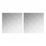 vidaXL Rautenscheiben 2 Pcs Silber 50 X 50 Cm Aluminium Vidaxl