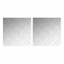 vidaXL Rautenscheiben 2 Pcs Silber 50 X 50 Cm Aluminium Vidaxl