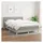 vidaXL Boxspringbett mit Matratze Hellgrau 140x200 cm Stoff