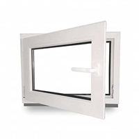 Kellerfenster - Kunststoff - Fenster - weiß - BxH: 50 x 50 cm - 500 x 500 mm - DIN Links - 3 fach Verglasung - 60 mm Profil