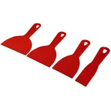 FarTools Spachtelmesser, Rot, 4 Stück