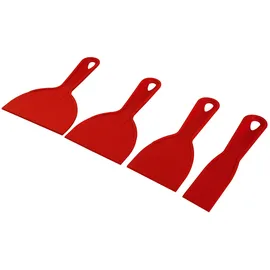 FarTools Spachtelmesser, Rot, 4 Stück