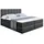 altdecor Boxbett 160 x 200 cm H4 Schwarz Hochglanz