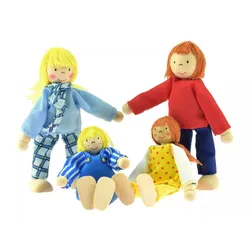 goki Biegepuppen Junge Familie