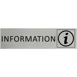 CombiCraft Aluminium Türschild Information 165x45mm mit 3M-Tape