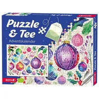 ROTH Puzzle & Bio-Tee-Adventskalender Motiv Baumschmuck