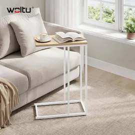 Woltu Beistelltisch Beige Eiche 45 x 63,5 x 25 cm