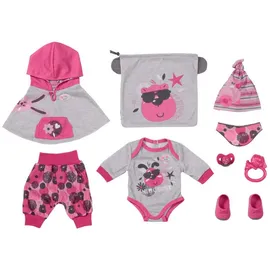 Zapf BABY born Erstausstattung Grau/Rosa (832561)