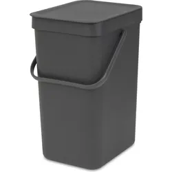 Sort & Go Korb zur Abfalltrennung 12 l grau