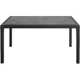 PROGARDEN Prince Gartentisch 150 x 90 x 72 cm anthrazit