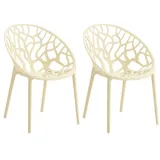 CLP Hope Stapelstuhl 59 x 60 x 80 cm creme 2 St.