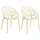 CLP Hope Stapelstuhl 59 x 60 x 80 cm creme 2 St.