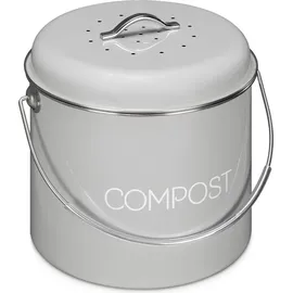 Navaris Komposteimer 5 l Grau